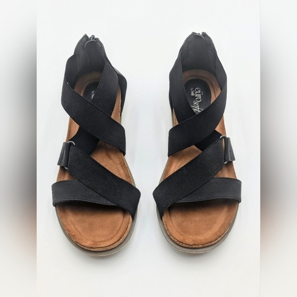 Eurosoft Size 8 M Women's Black Strappy Sandals - Chic & Comfortable - Picture 4 of 15